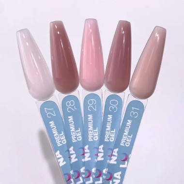 Gel for nail extensions LUNA Premium Gel 28 light brown 30 ml (323-4945-1344) - Фото №4