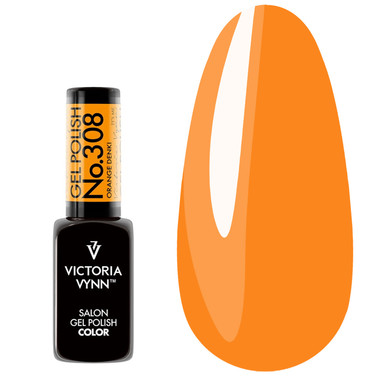 Gel polish VICTORIA VYNN 308 Orange Denki 8 ml - Фото №1