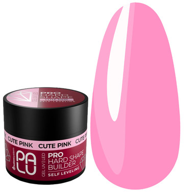 PALU PRO Hard Shape Builder Gel, CUTE PINK, 45 g - Фото №1