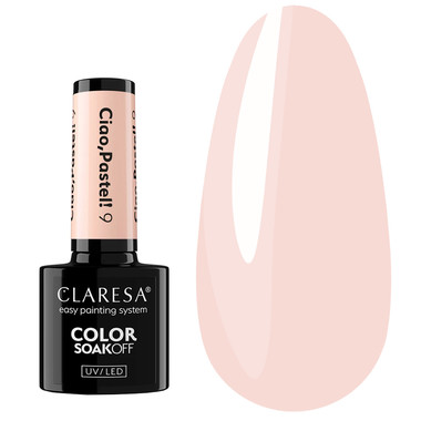 Gel-Nagellack Claresa Ciao Pastell! 9 Hellpfirsich, 5 ml - Фото №1