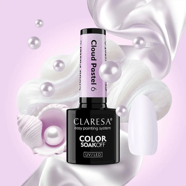Gel-Nagellack Claresa Cloud Pastel 6, 5 ml - Фото №3