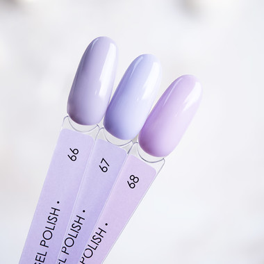 Гель-лак DARK New collection 68 нежный светло-лиловый 10 мл - Фото №4