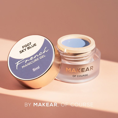 Гель-краска Makear French Manicure Gel FG07 Sky Blue 5 мл - Фото №3