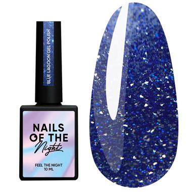 Gellack NAILSOFTHENIGHT Blue Lagoon, 10 ml - Фото №1