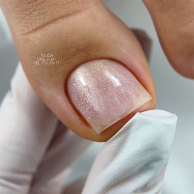 Gel polish Touch One step 17 milky with shimmer 9 ml - Фото №3