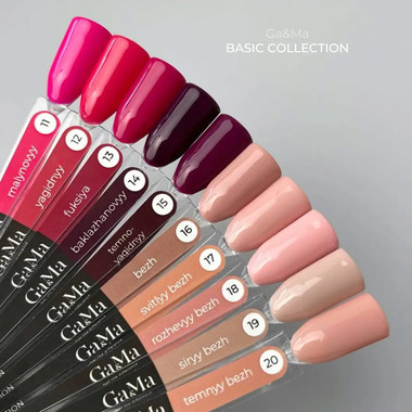 Gel-Nagellack GA&MA Basic Kollektion 017 Hellbeige 10 ml (7700286) - Фото №3