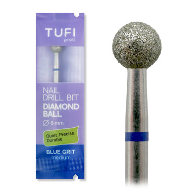 Manicure cutter TUFI profi Diamond Ball 5 mm Blue Notch (0328398) - Фото №1