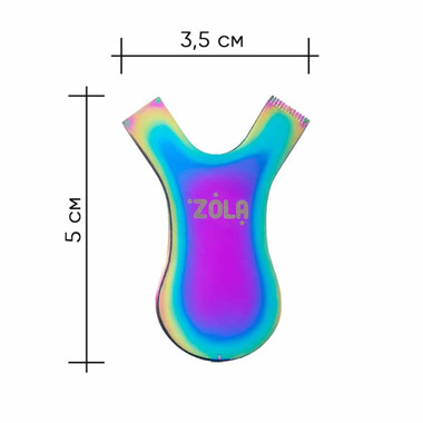 Metal applicator comb ZOLA Iridescent - Фото №2