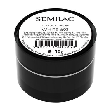 Semilac Weißes Acrylpulver 693 10 g