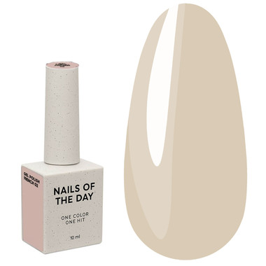 Gellack NAILSOFTHEDAY French Gel Polish 02 Beige-Nude 10 ml - Фото №1