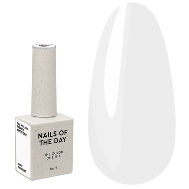 NAILSOFTHEDAY French White 002 Gel-Nagellack, Kühles Ultraweiß, 10 ml - Фото №1