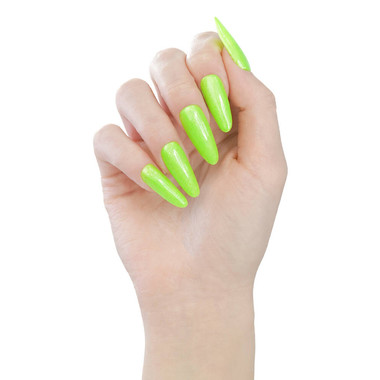 Gellack MAKEAR Neon Glitter NG01 neonhellgrün mit Glitzer 8 ml - Фото №2