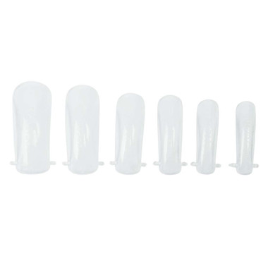 Верхние формы Lunamoon Dual Nail Forms Short Classic Square (120 шт) - Фото №1
