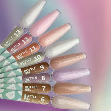 YOUARECUTE Bottle Gel 6 beige mit Schimmer 5 ml (994-4001-0952) - Фото №4