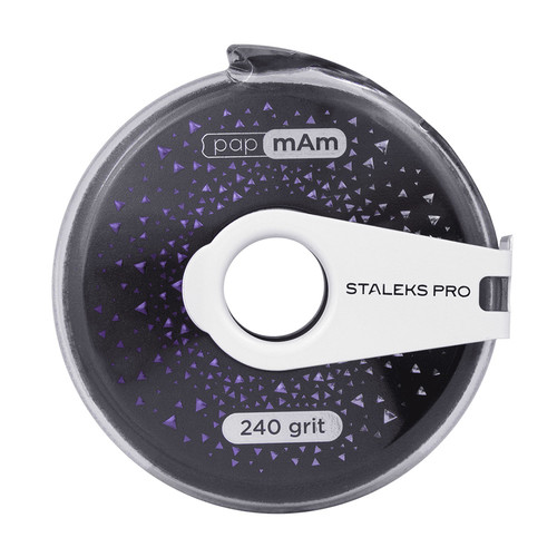 Disposable abrasive tape papmAm EXCLUSIVE in a plastic case STALEKS PRO 240 grit - Фото №3