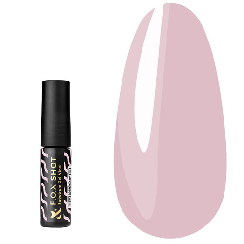 Gel polish FOX SHOT Spectrum Gel Vinyl №004 light pink 5 g - Фото №1