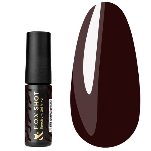 Gel polish FOX SHOT Spectrum №118 burgundy, 5 g - Фото №1