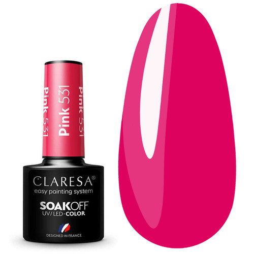 Claresa Gel Polish PINK 531 light cherry, 5g