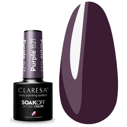 Claresa Hybrid Nagellack PURPLE 621 Aubergine, 5g