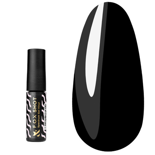 Gel polish FOX SHOT Spectrum №002 black, 5 g