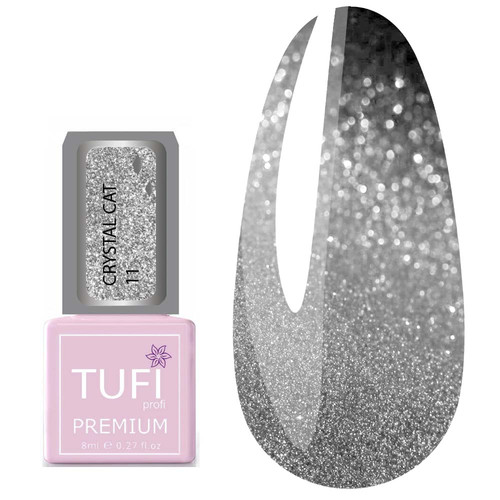 Гель-лак TUFI Profi PREMIUM Crystal Cat 11 лунный свет 8 мл (0103068) - Фото №1