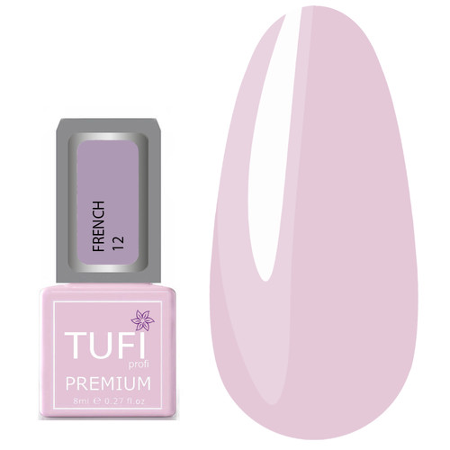 Gel polish TUFI profi  PREMIUM  French 12 Lilac 8ml (0121205) - Фото №1