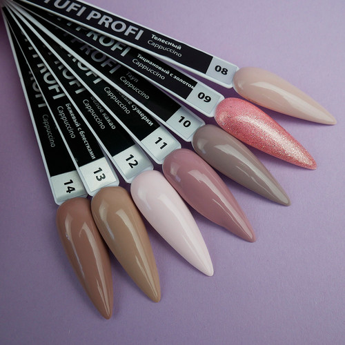 Gel polish TUFI profi  PREMIUM  Cappuccino  08 Nude 8ml (0102590) - Фото №4