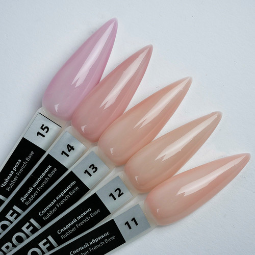 TUFI profi  PREMIUM  RUBBER FRENCH BASE 014 Wild rosehip 8 ml (0123401) - Фото №3