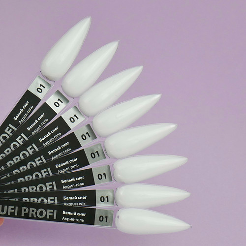 Acrylic gel TUFI profi  PREMIUM  01 White snow 15 g (0098908) - Фото №3