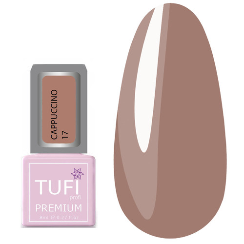 Gel polish TUFI profi  PREMIUM  Cappuccino  17 Almond Temptation 8ml (0121245) - Фото №1