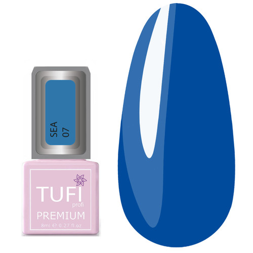 Gel polish TUFI profi  PREMIUM Sea 07 Blue sea 8 ml (0102611) - Фото №1