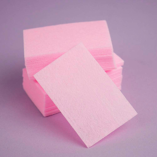 Lint-free napkins TUFI Profi PREMIUM  pink 4x6 cm 70 pcs (104167) - Фото №3