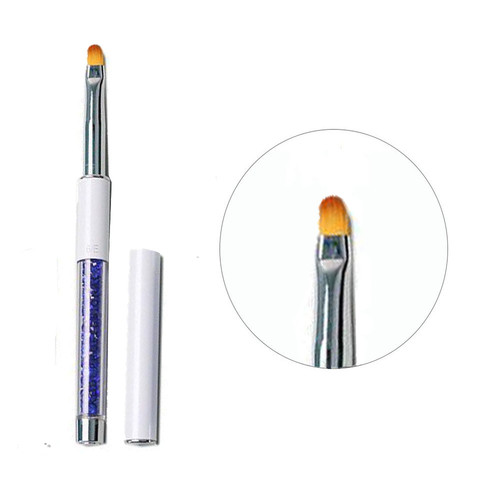 Кисть для гелевого моделирования Kodi №6/Е (нейлон; ручка: металл, акрил)