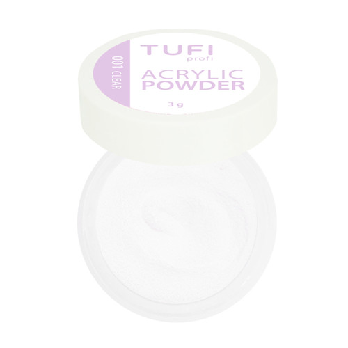 Acrylpulver  TUFI profi PREMIUM 001 Klar Transparent 3 g (0099058)