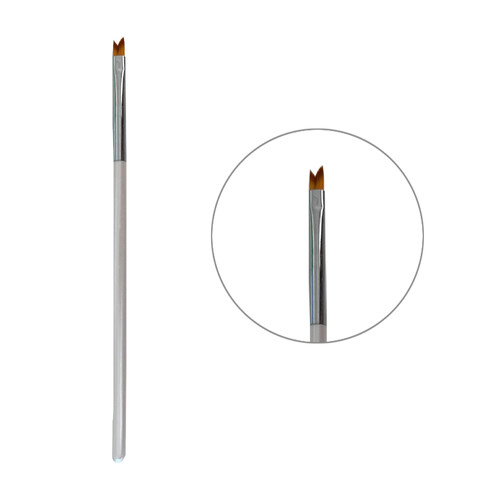 Кисть HLD с белой ручкой, фигурный кончик ворса 1