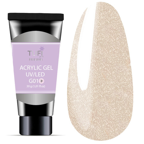 TUFI profi PREMIUM Acrylgel G01 Glänzender Kristall 30 g (0133974)