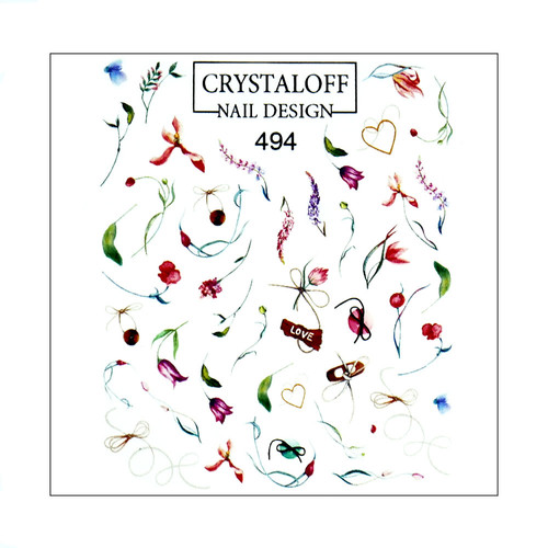 Slider design Crystaloff Nail Design 494 abstraction