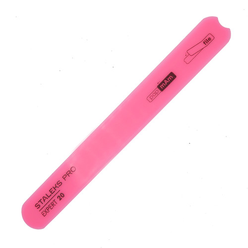 Beveled plastic nail file, straight (base) EXPERT 20