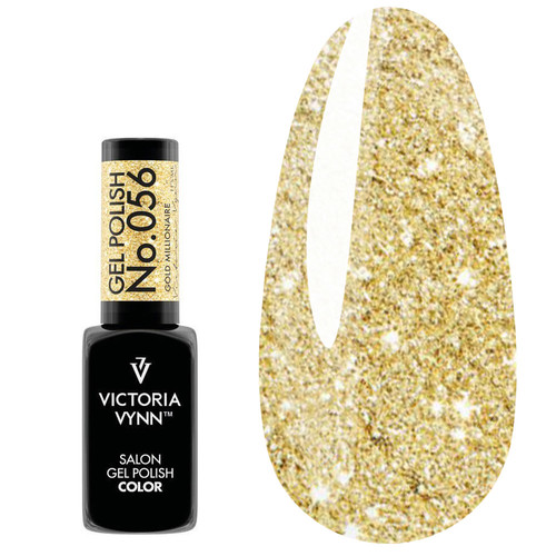 Гель лак Victoria Vynn COLOR GLITTER 056 Gold Millionaire золотой 8ml