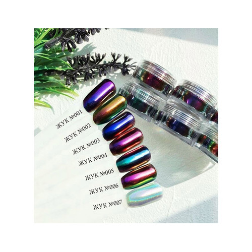 Komilfo Reibekäfer Nr. 004 (lila-roségold) 0,5 g - Фото №3