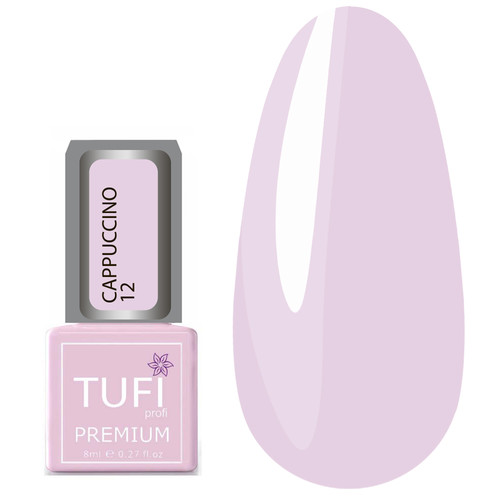 Gel polish TUFI profi  PREMIUM  Cappuccino 12 White cocoa 8 ml (0102594) - Фото №1