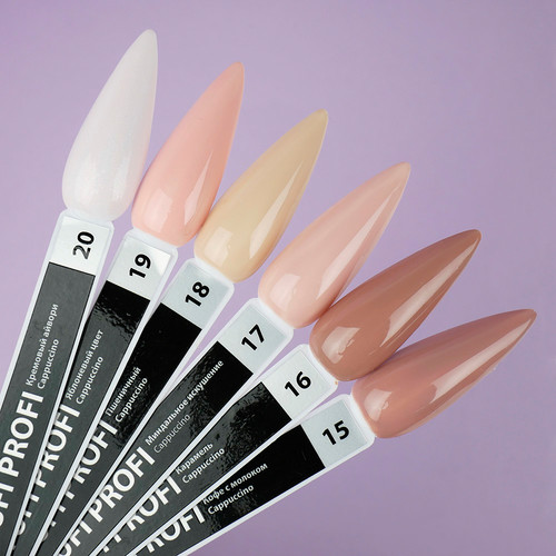 Gel polish TUFI profi  PREMIUM  Cappuccino 16 Caramel 8 ml (0121244) - Фото №4