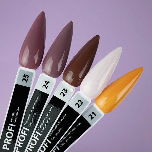 Gel polish TUFI profi  PREMIUM  Cappuccino 21 Apricot illusion 8 ml (0121249) - Фото №3