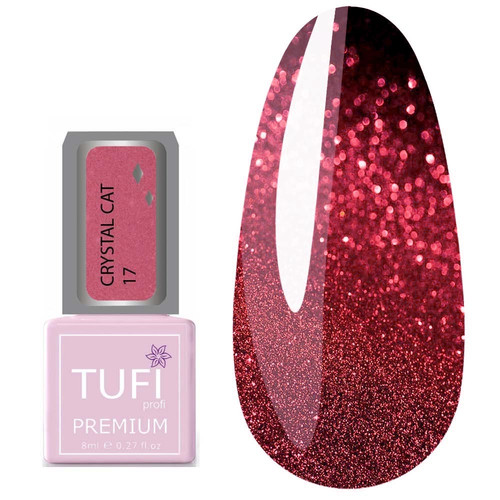 Гель-лак TUFI profi PREMIUM Crystal Cat 17 амазонит 8 мл (0103074) - Фото №1