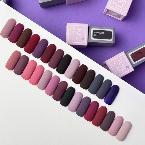Гель-лак TUFI profi PREMIUM Midnight 05 итальянская слива 8мл (0102623) - Фото №4