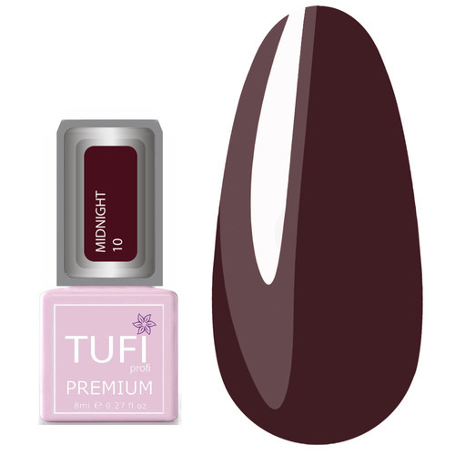 Гель-лак TUFI profi PREMIUM Midnight 10 цветок клевера 8мл (0102628) - Фото №1