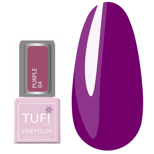 Gellack TUFI profi PREMIUM Purple №04 Cardinal 8 ml (0102496) - Фото №1