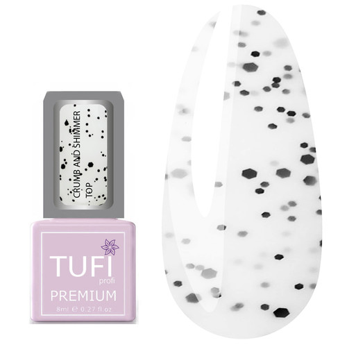 Тоp TUFI profi PREMIUM Crumb and Shimmer Top 8 ml (0125762) - Фото №1