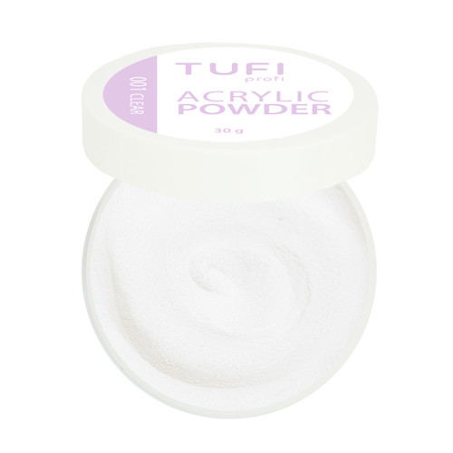 Акриловая пудра TUFI profi PREMIUM 001 Clear прозрачная 30 г (0104461)