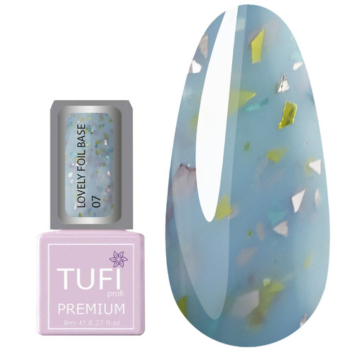 TUFI profi PREMIUM Lovely Foil Base 07 blue ice 8 ml (0196363) - Фото №1